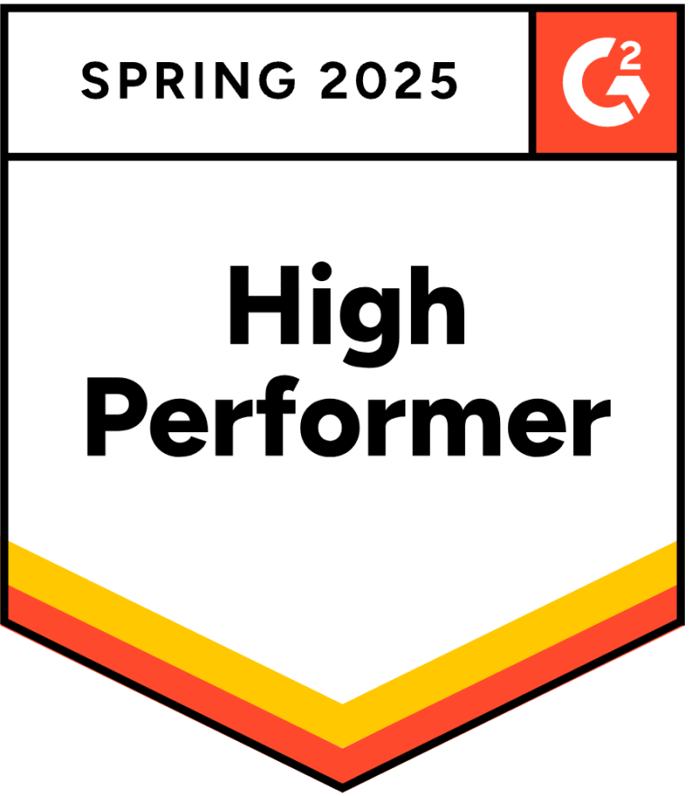 G2 High Performer, Spring 2025